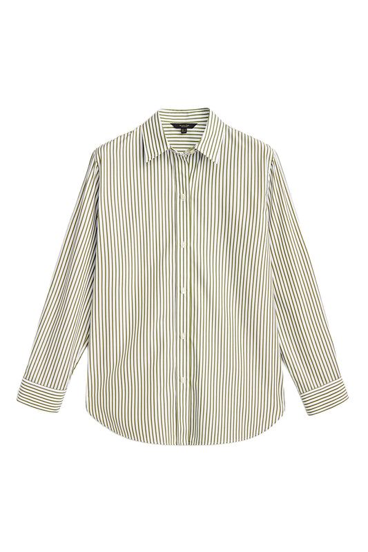 Striped Poplin Shirt