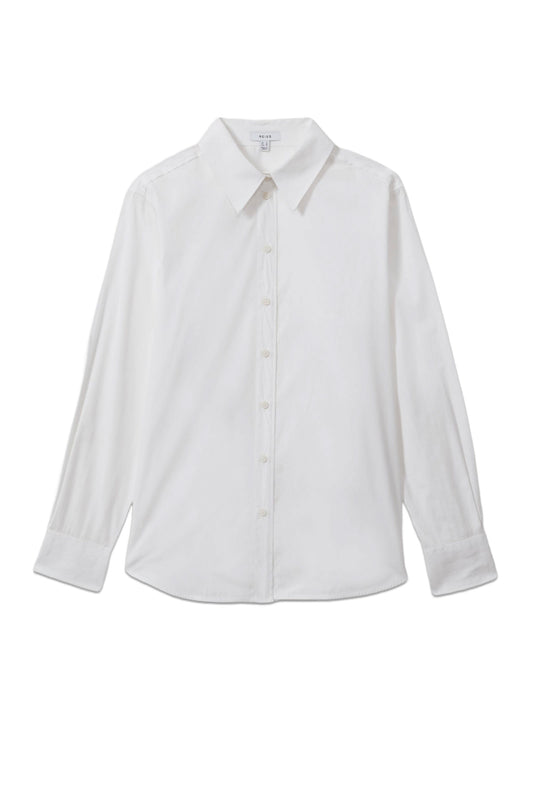Jenny Cotton Poplin White Shirt
