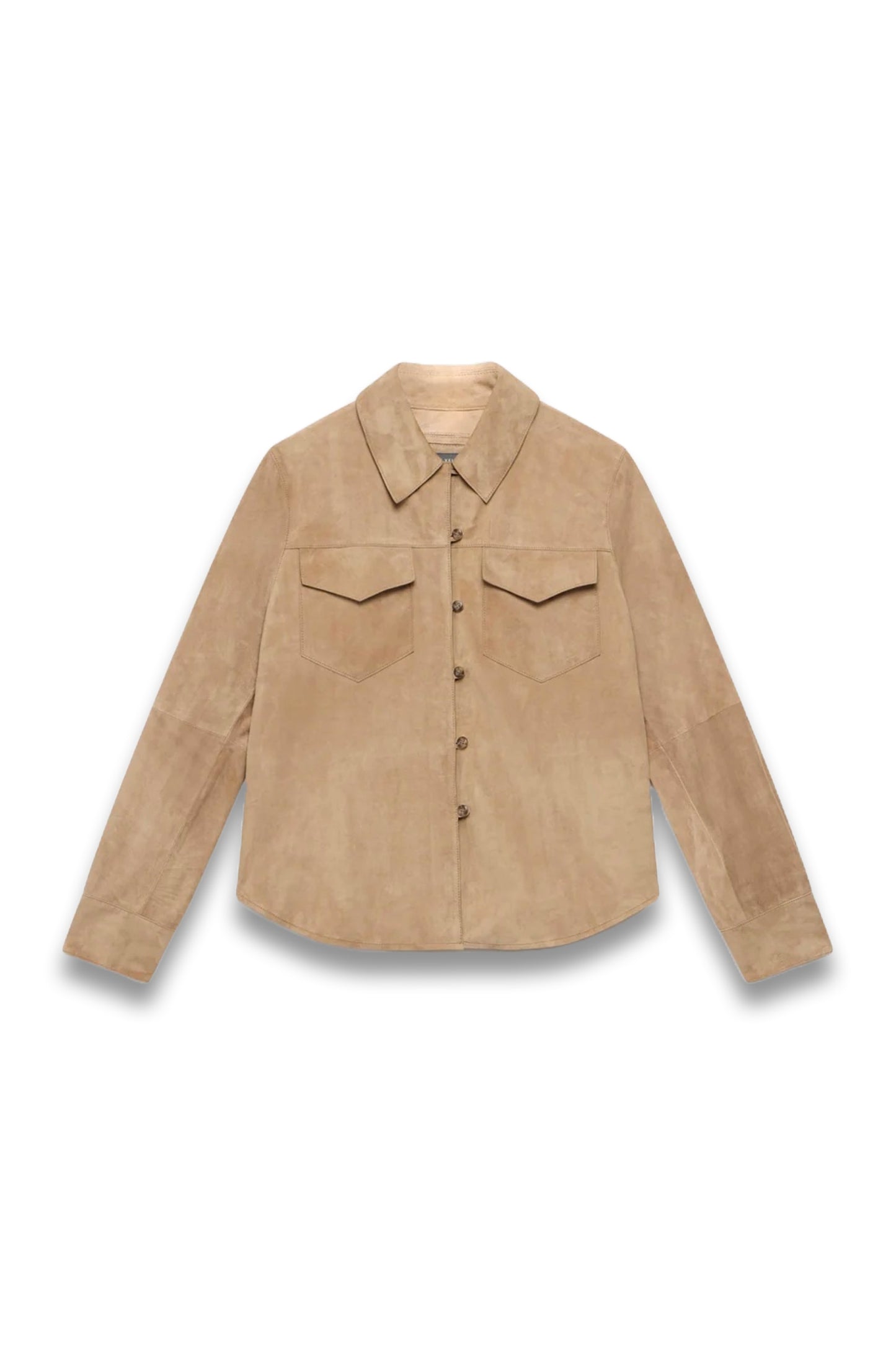 Neutral Suede Shirt