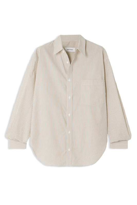 Striped Organic Cotton-poplin Shirt
