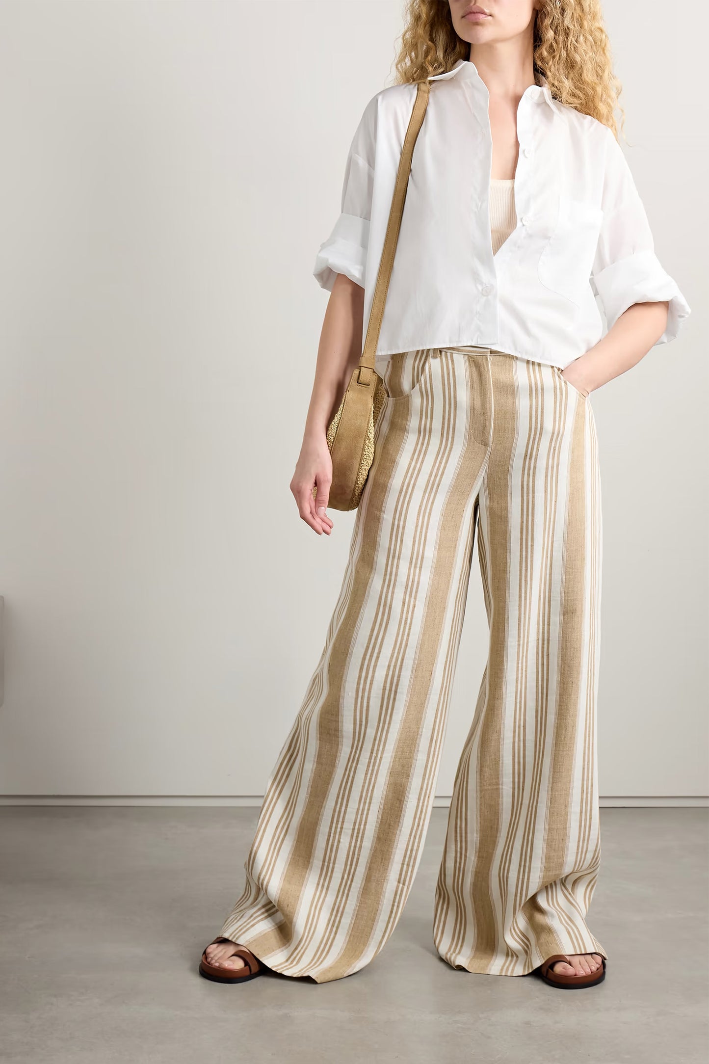 Next Ex Cropped Cotton-Poplin Shirt
