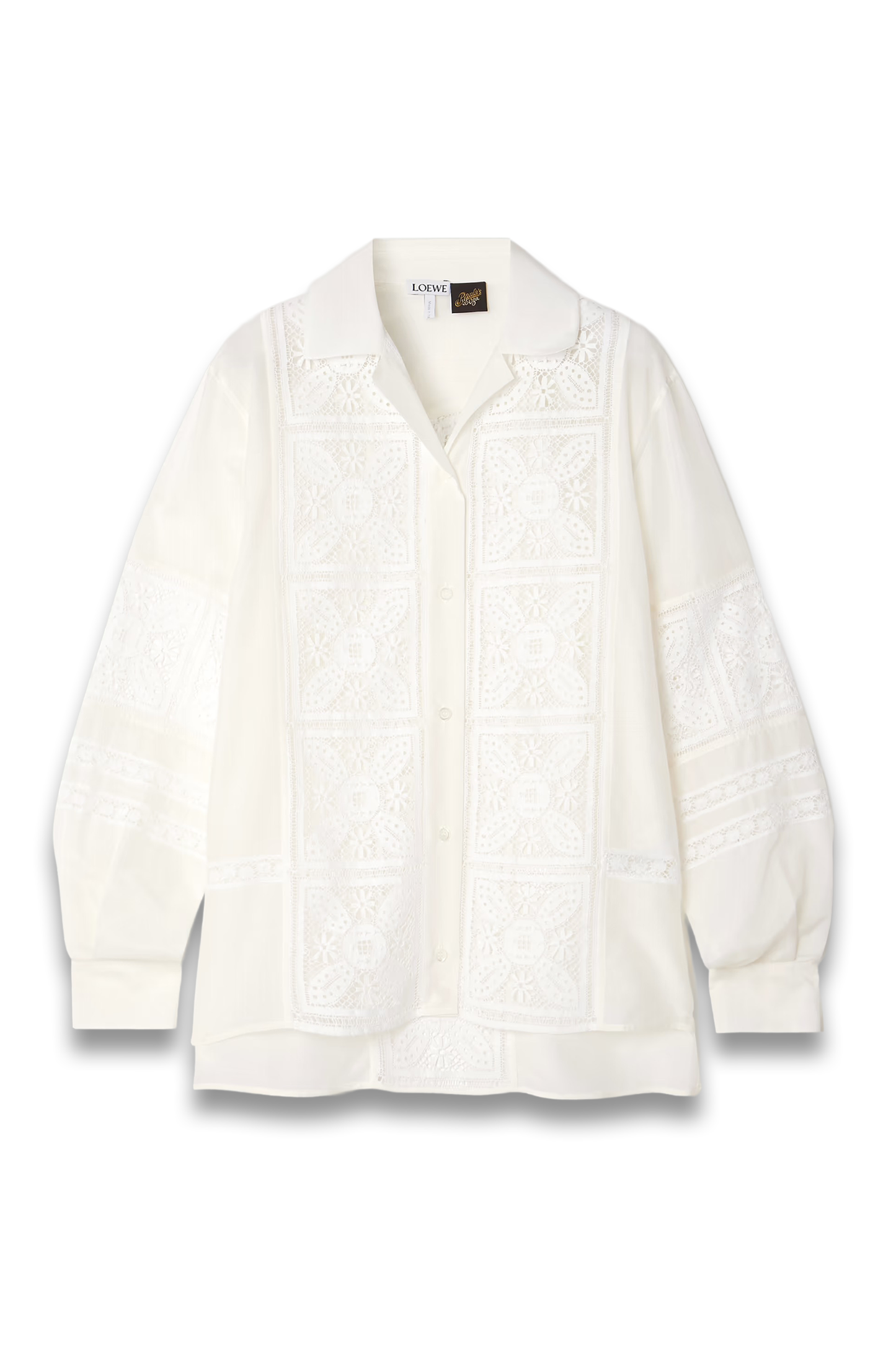 + Paula's Ibiza Broderie Anglaise Cotton and Silk-Blend Shirt