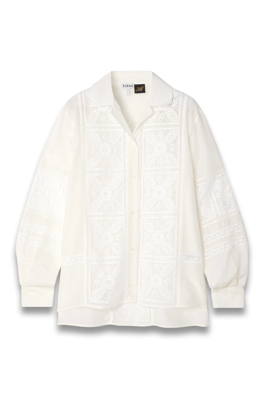 + Paula's Ibiza Broderie Anglaise Cotton and Silk-Blend Shirt