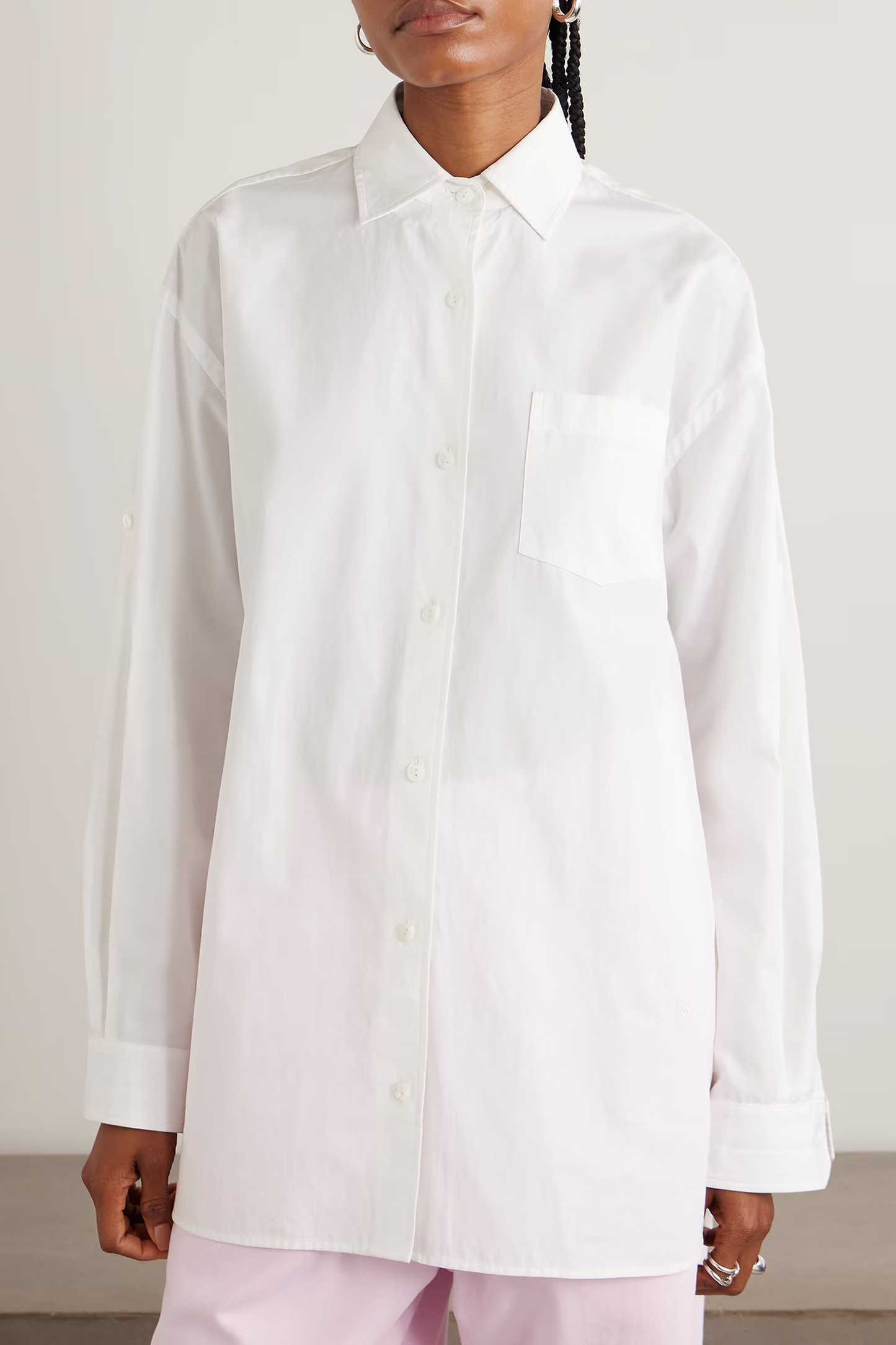 + Maria McManus Oversized Organic Cotton-poplin Shirt