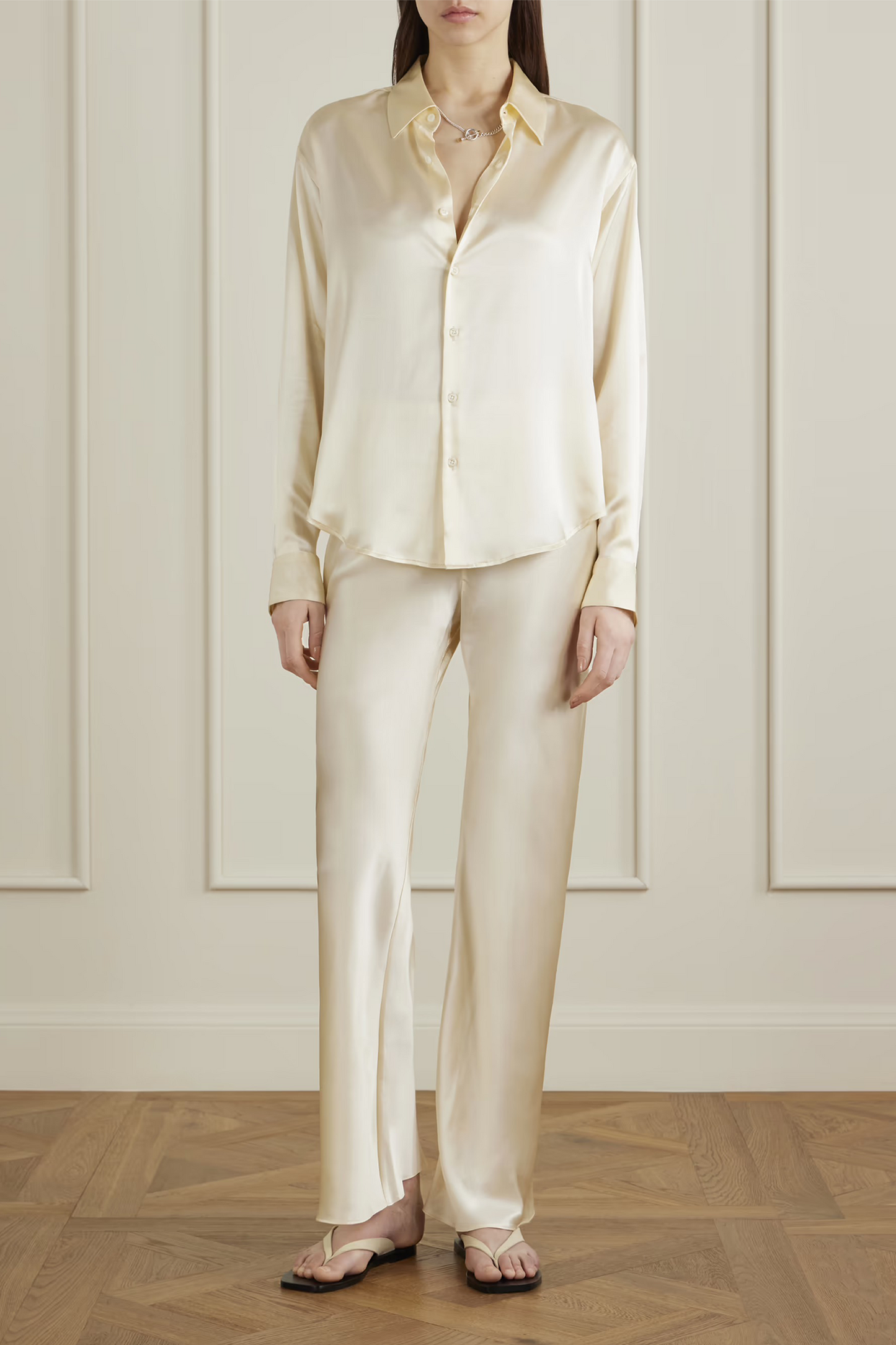 La Classica Silk-charmeuse Shirt