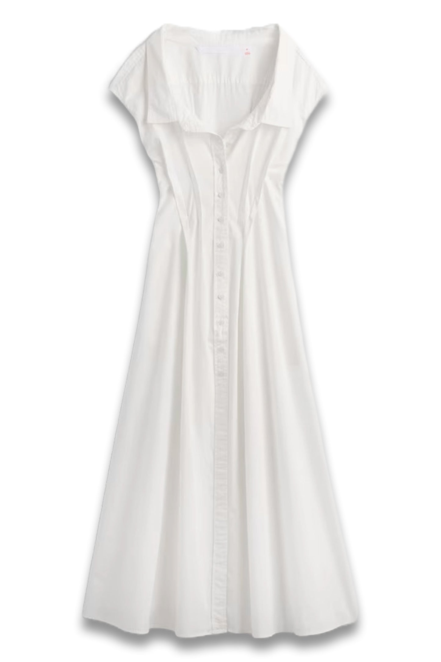 White Poplin Maxi Shirt Dress