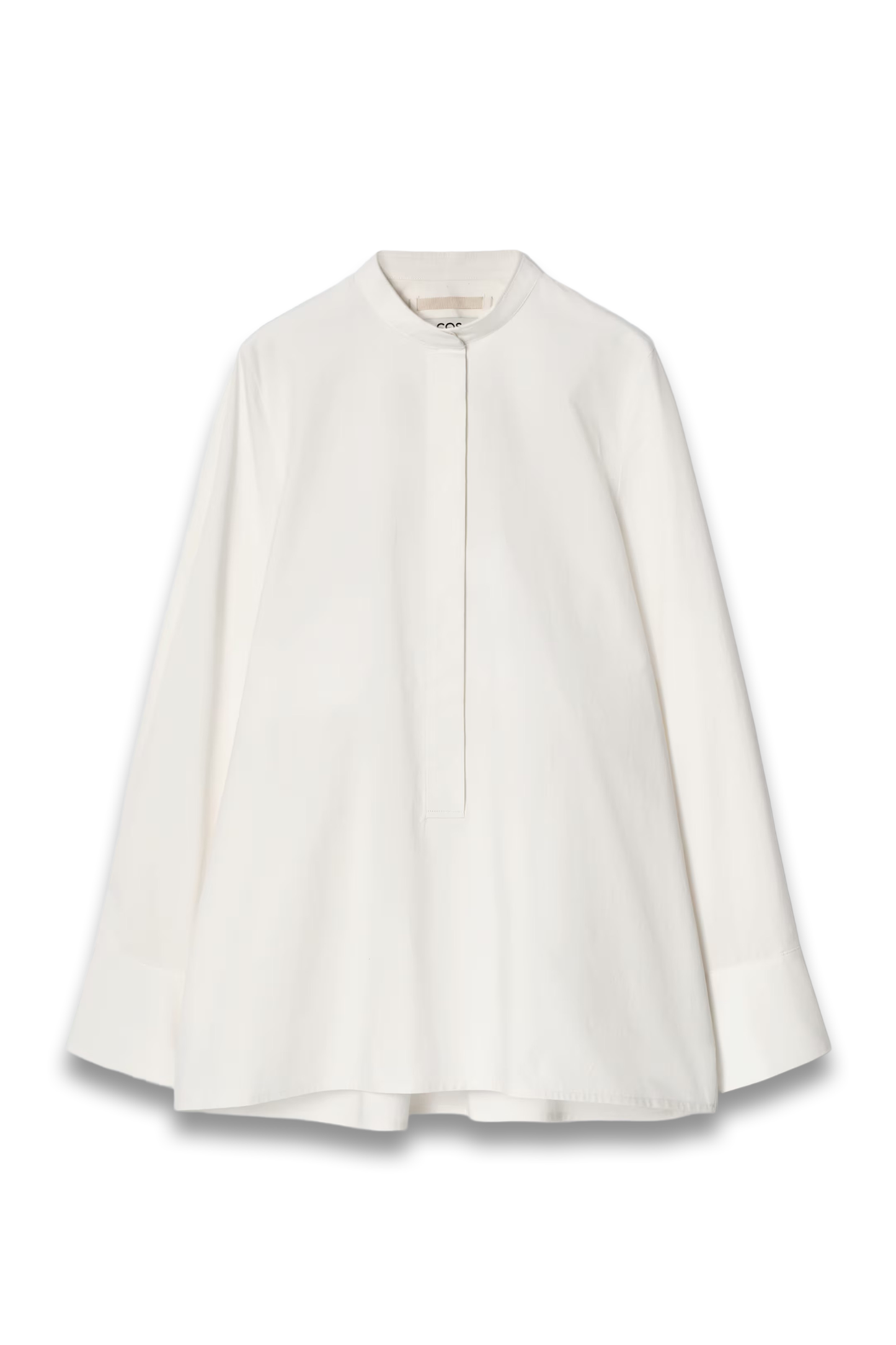 Collarless Half-Placket Shirt