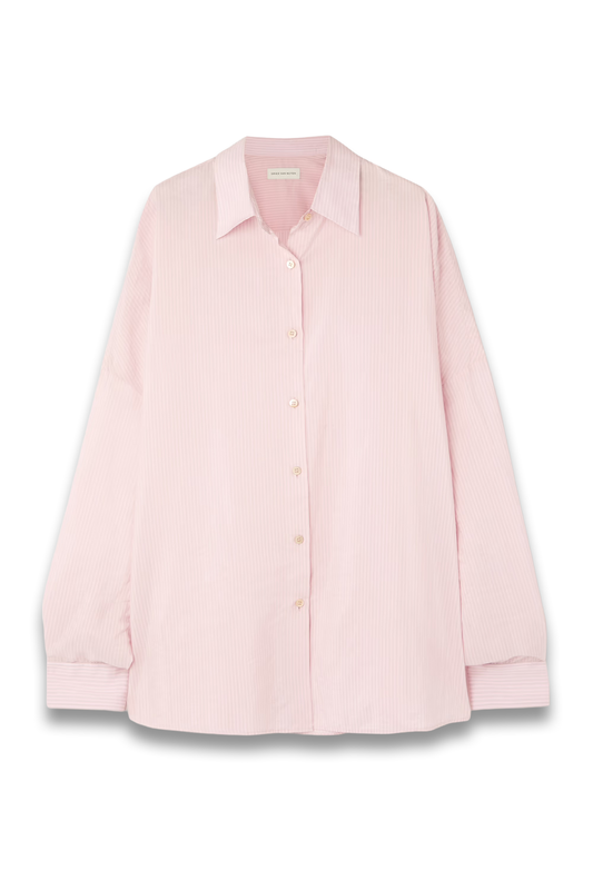 Oversized Striped Cotton-Blend Shirt