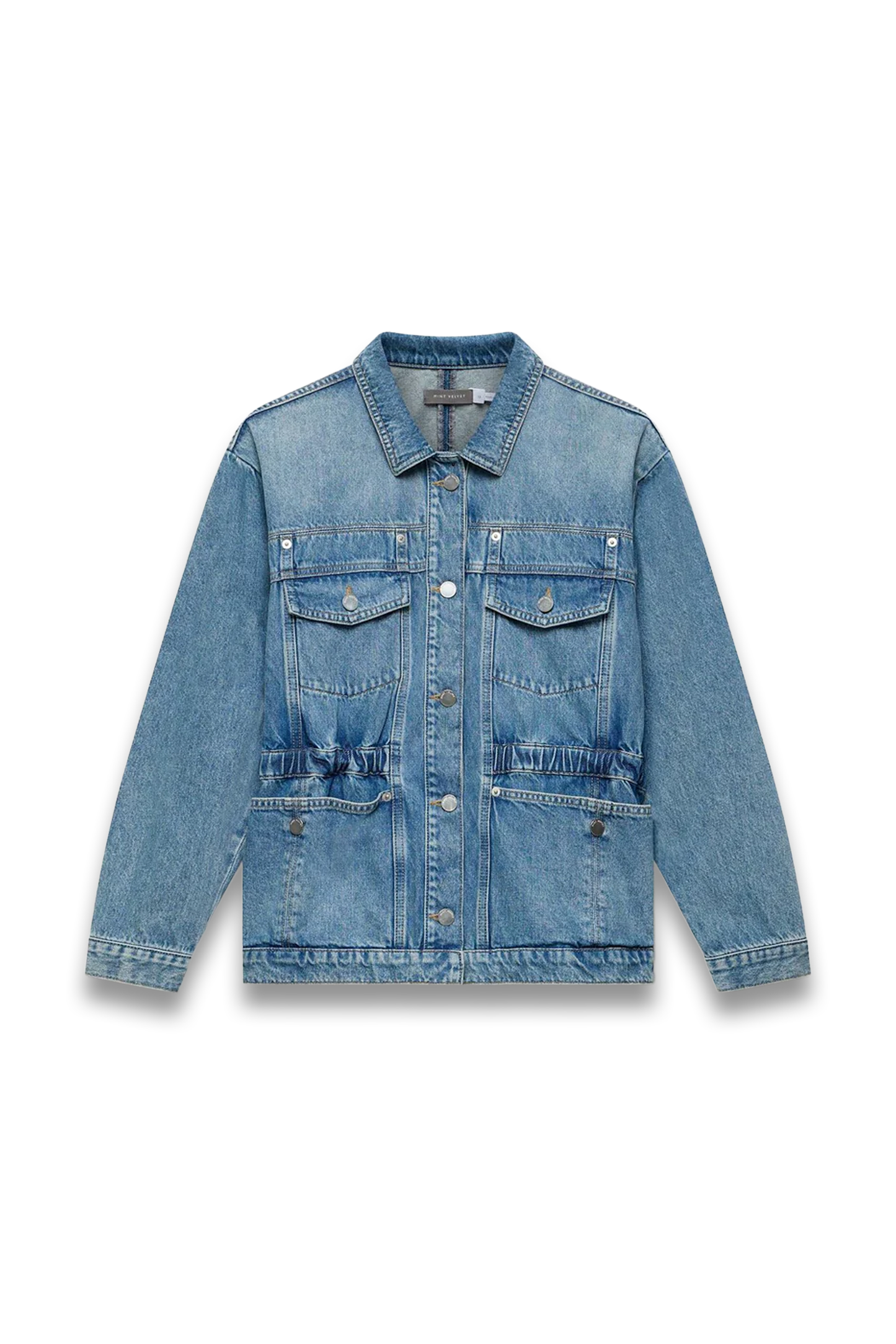 Indigo Waist Detail Denim Jacket
