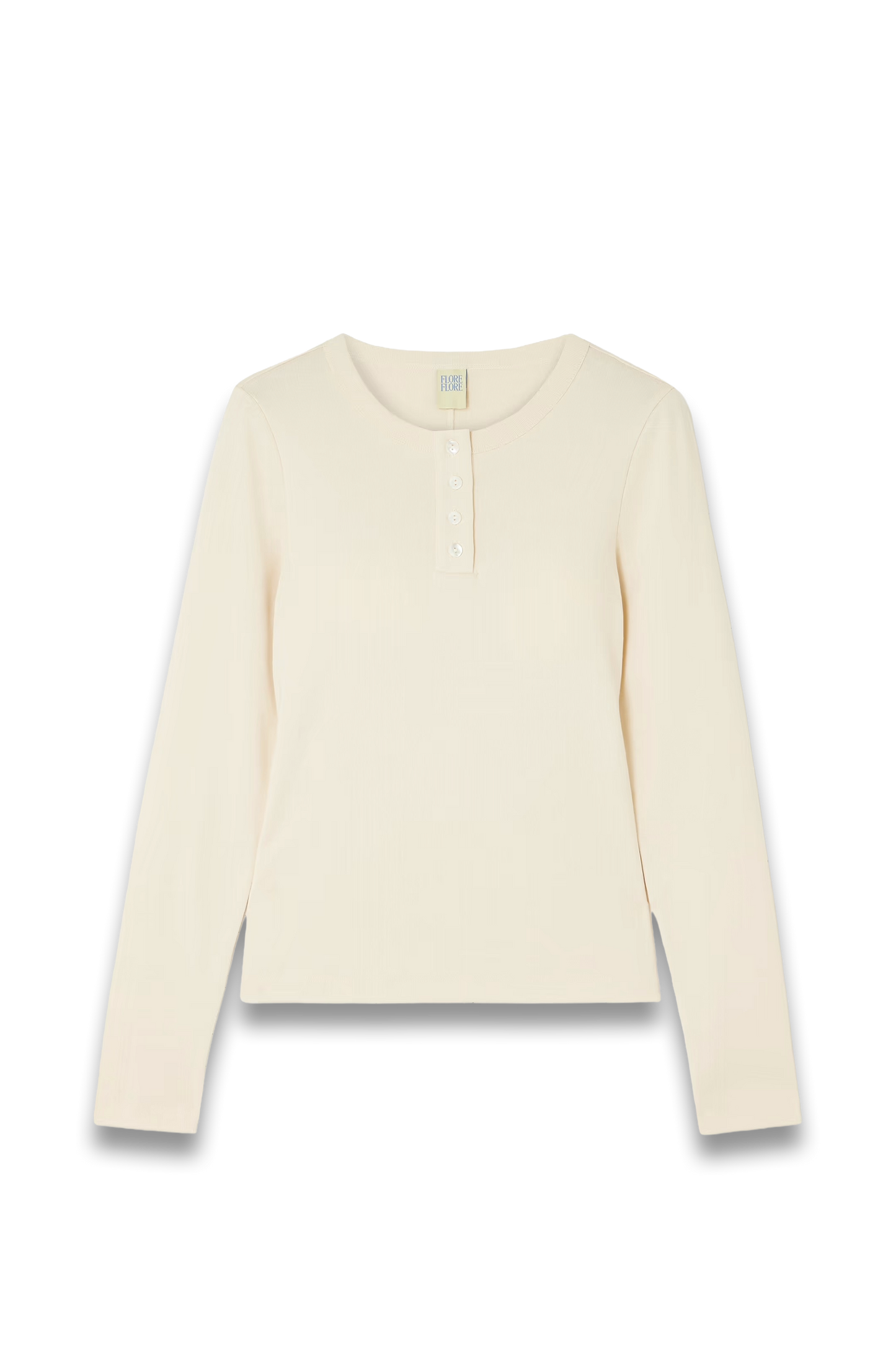 Jess Ribbed Organic Cotton-jersey Henley Top