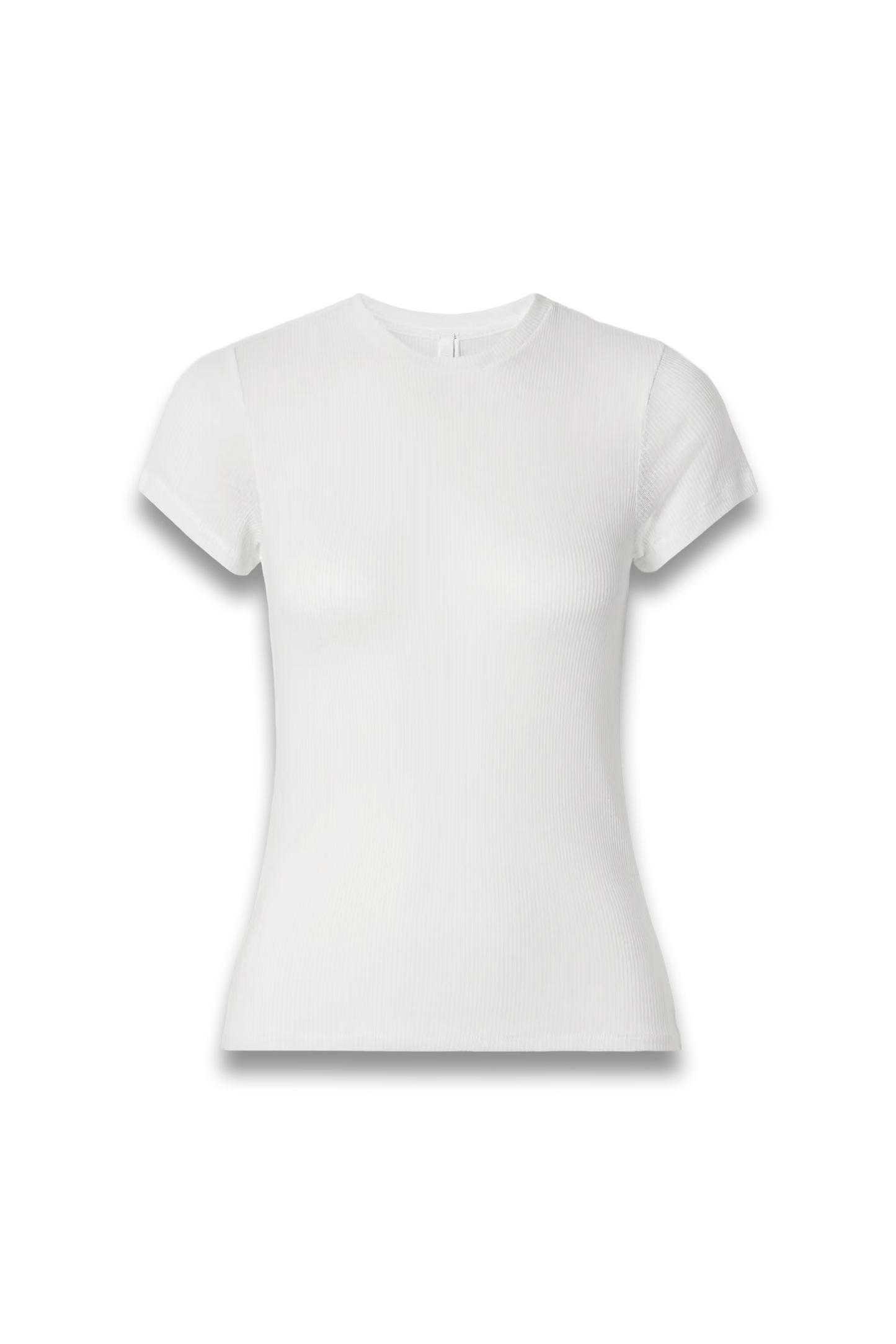Sheer Stretch-jersey T-shirt in Snow