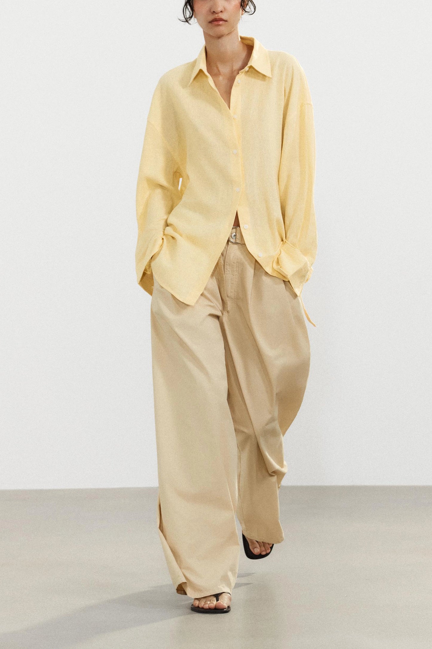Oversize Linen Blend Shirt