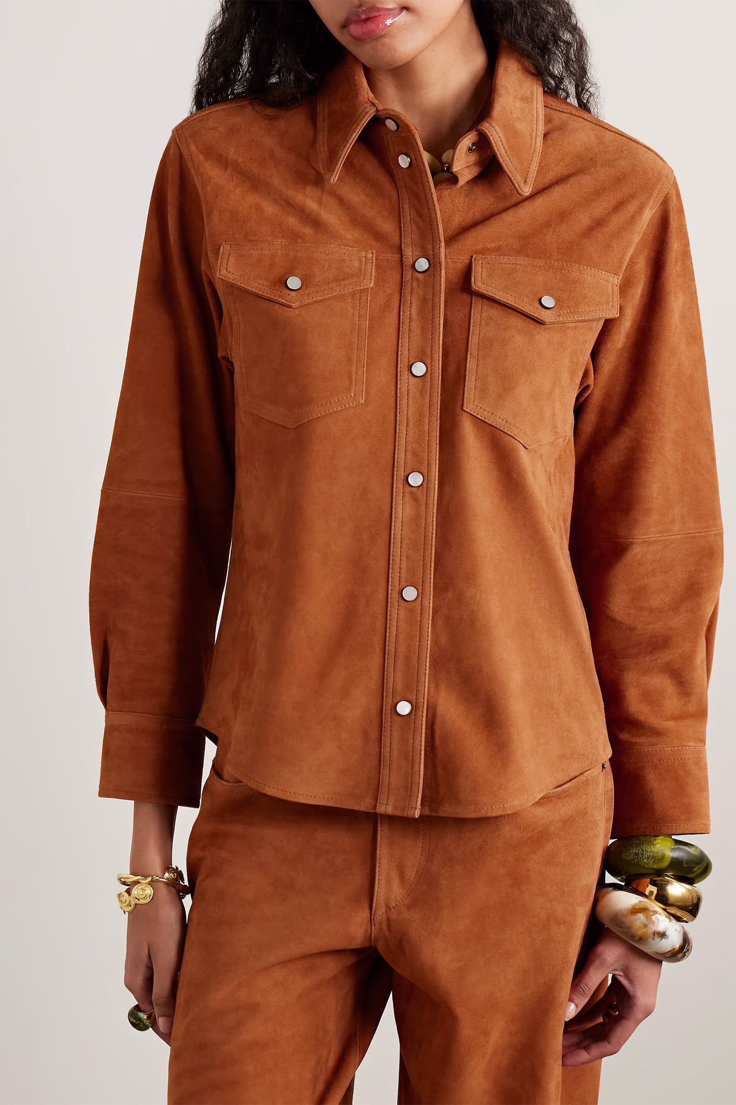 Delcia suede shirt