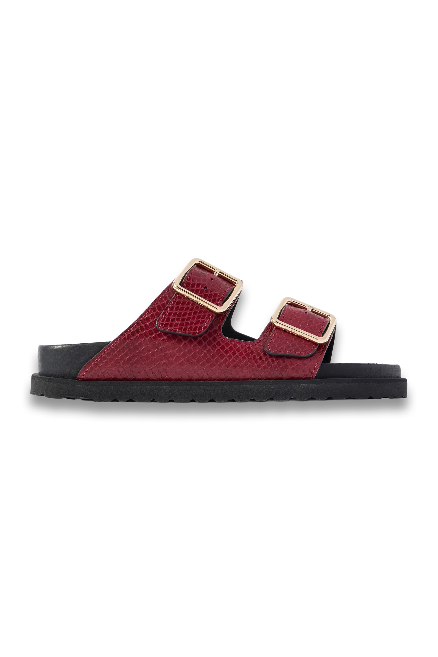 Arizona Snake-Effect Leather Sandals