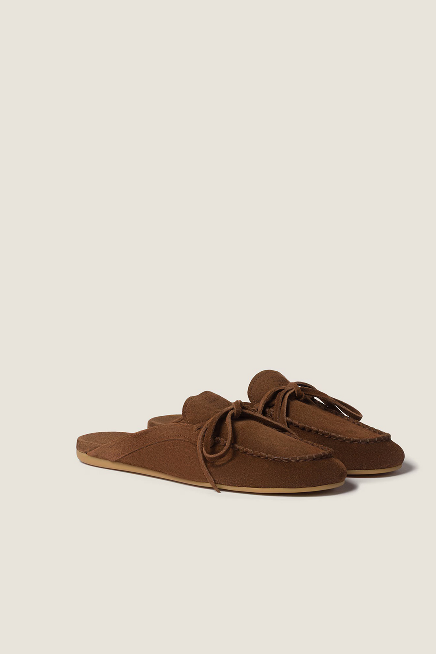 Suede mules