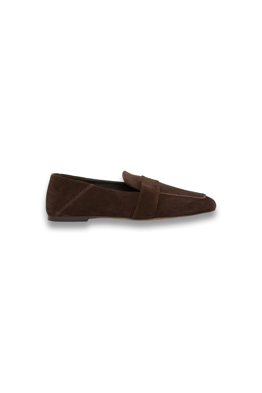 Sora Square-toe Suede Loafers