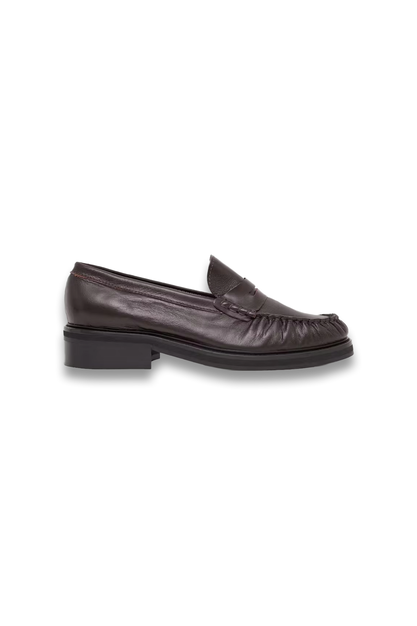 Penny Chunky Leather Loafers