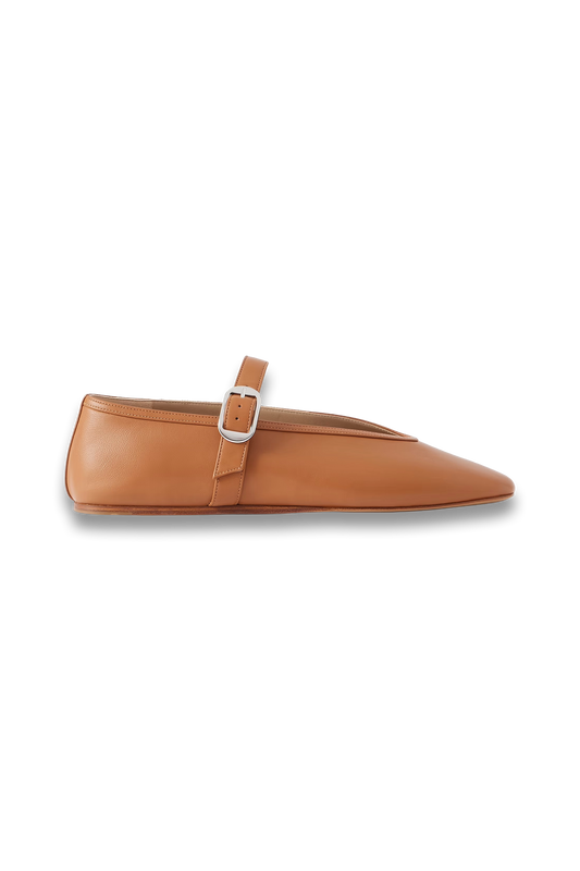 Stella leather Mary Jane Ballet Flats