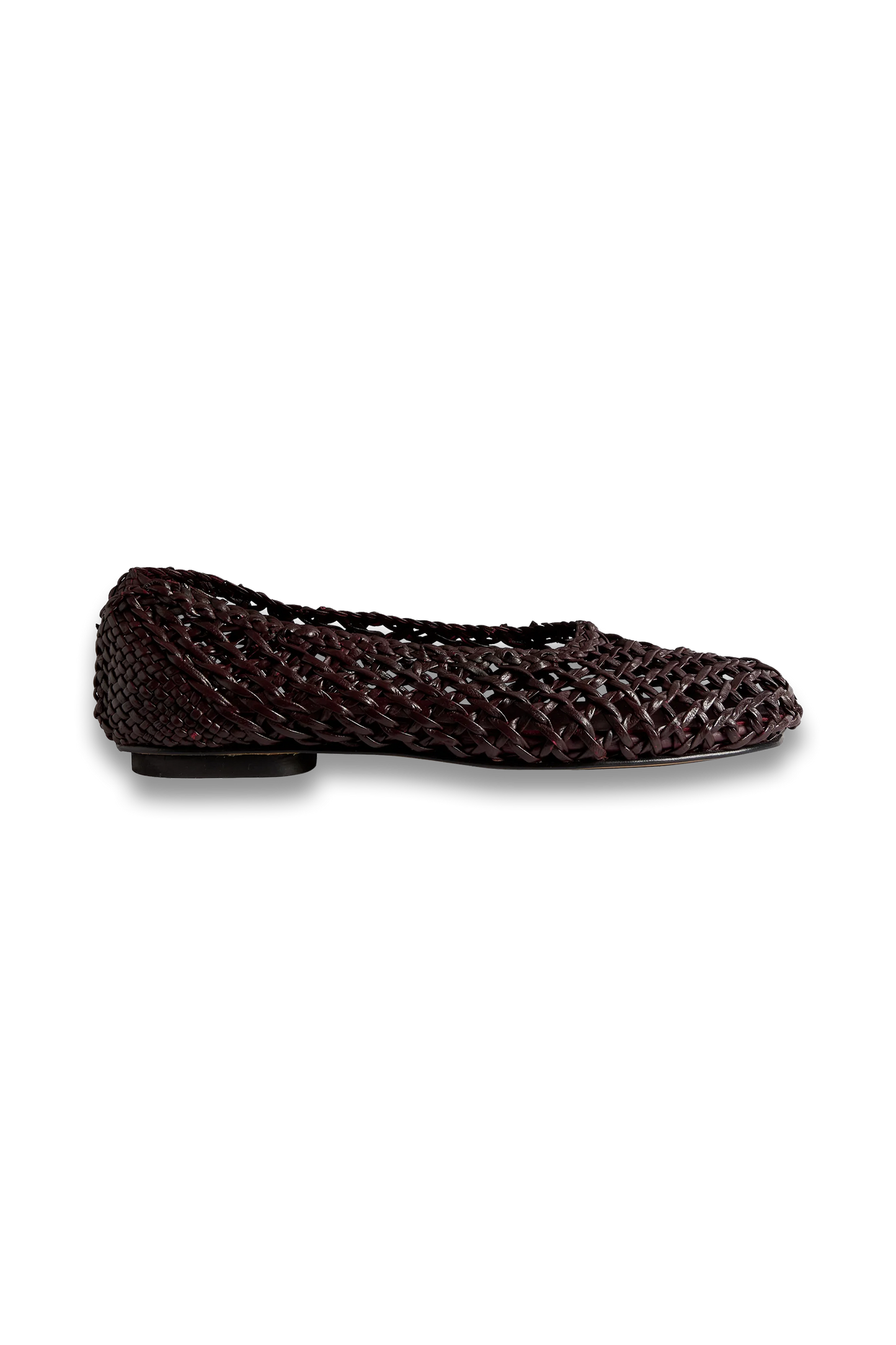 Mica Knotted Burgundy Leather