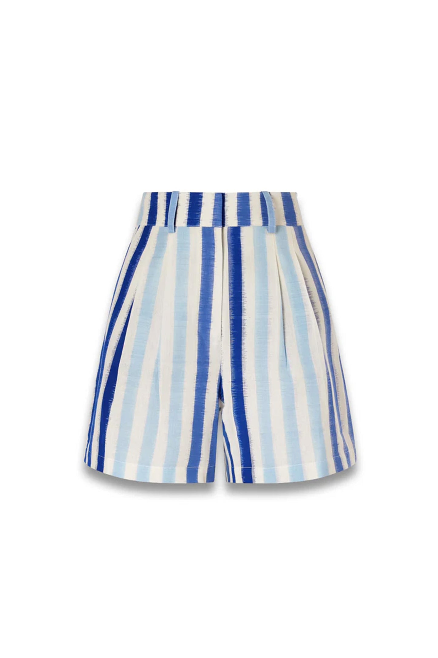 Beatrice Ikat Striped Cotton Shorts
