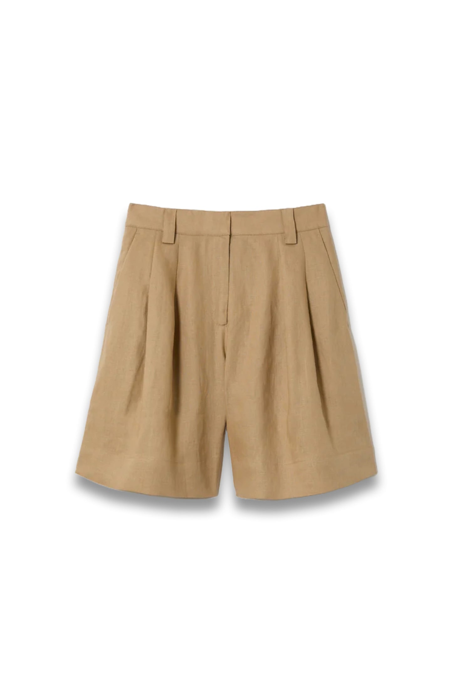 Linen Pleated Bermuda Short