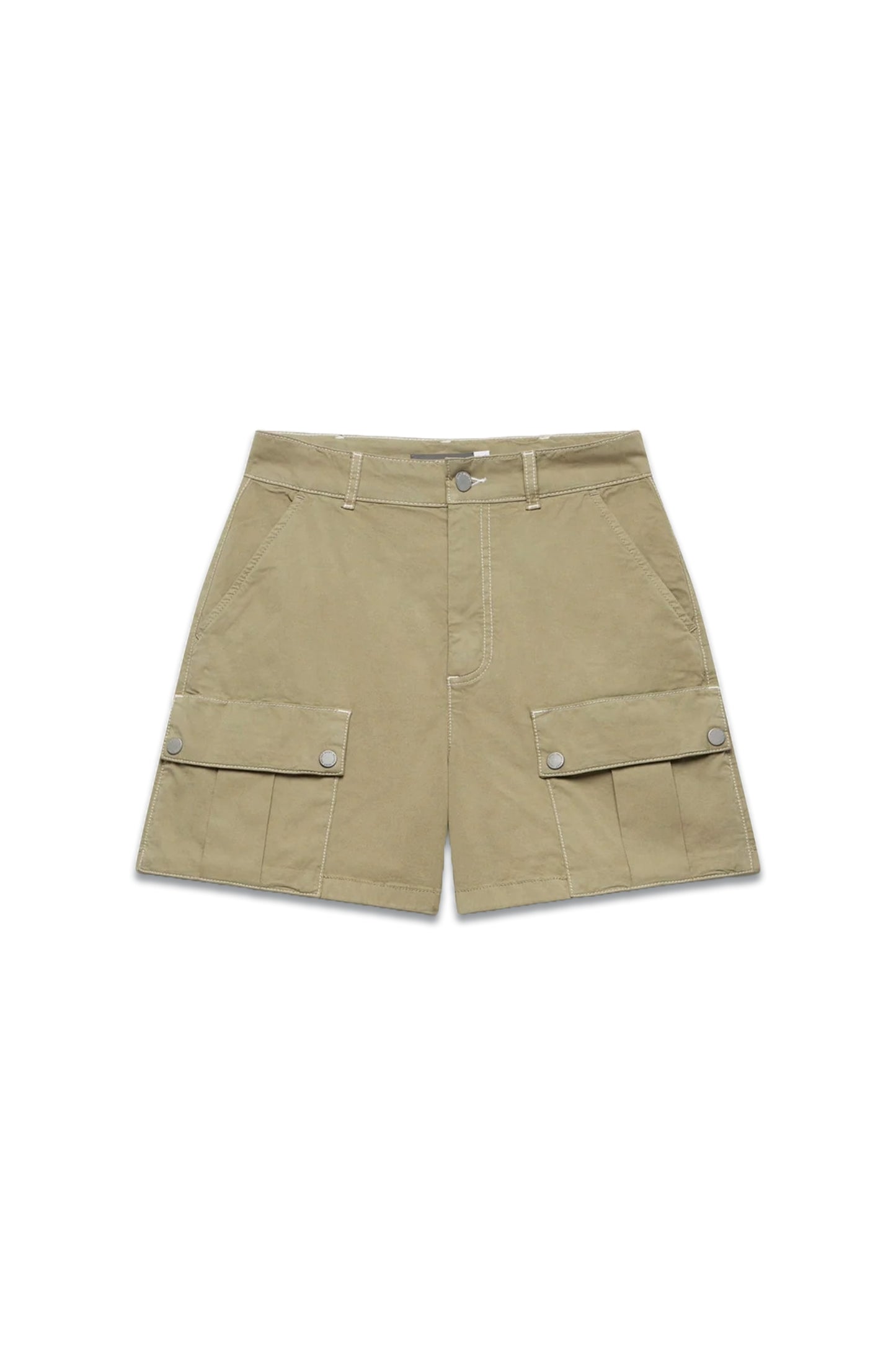 Khaki Casual Cargo Shorts