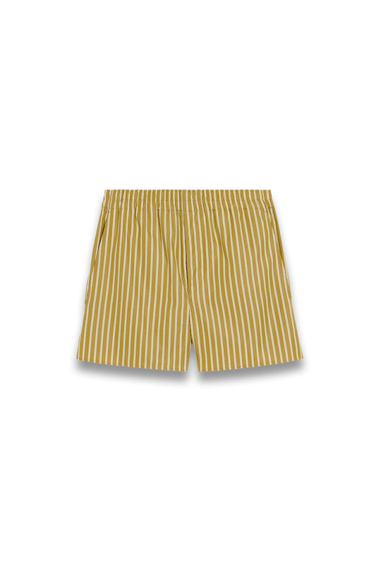 Khaki Cotton Elasticated Short