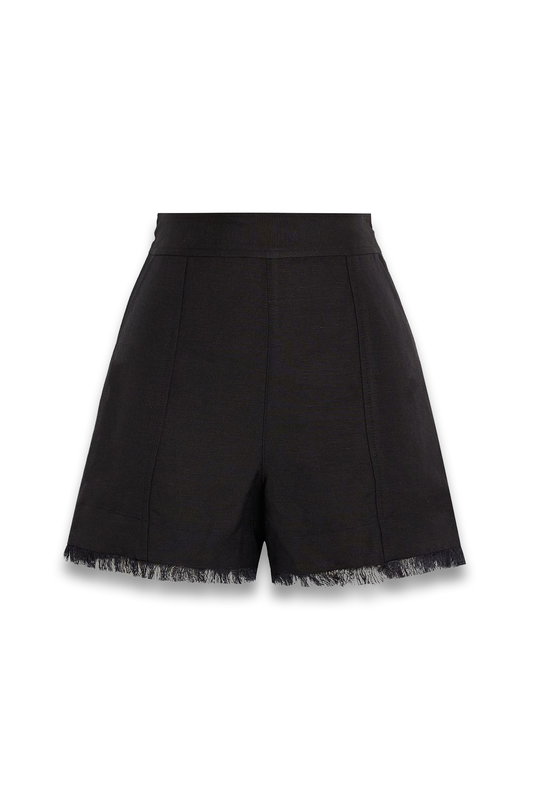 Dax Frayed Linen-Blend Shorts