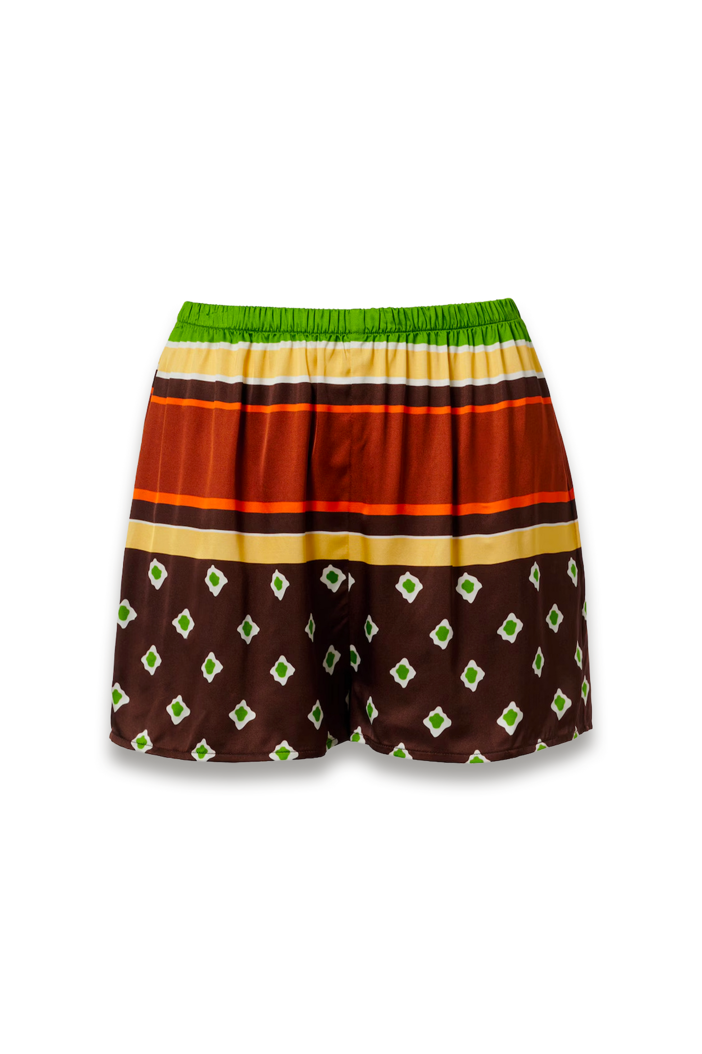 Tia Printed Satin Shorts