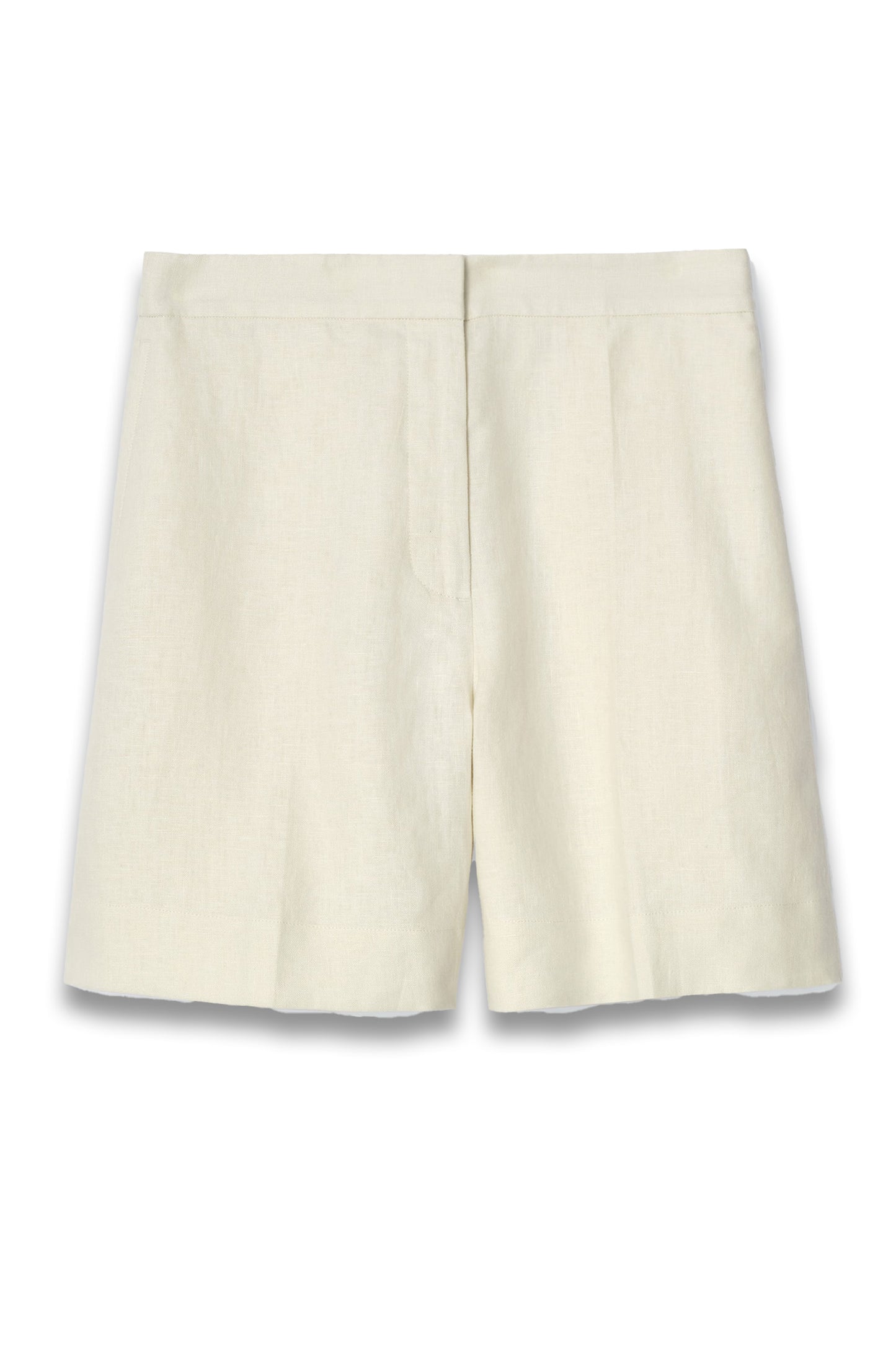 Tailored Elasticated Linen Shorts