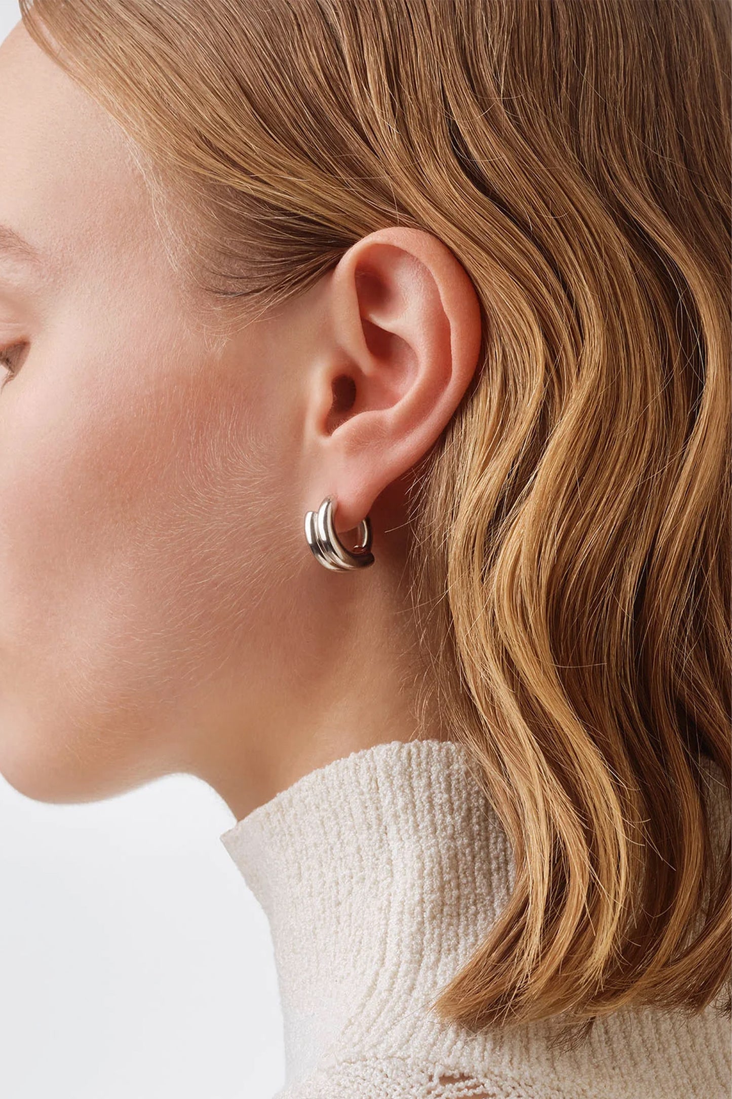 Clyde Palladium-Plated Hoop Earrings