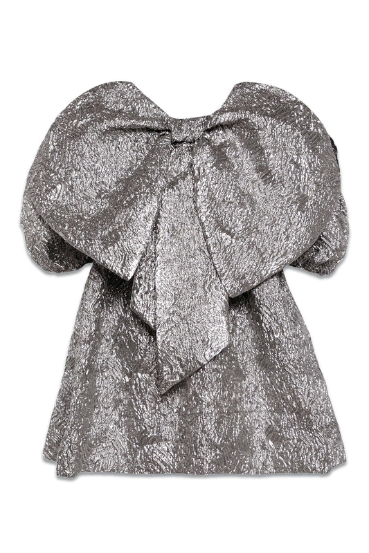 Short Double Bow Smock Dress