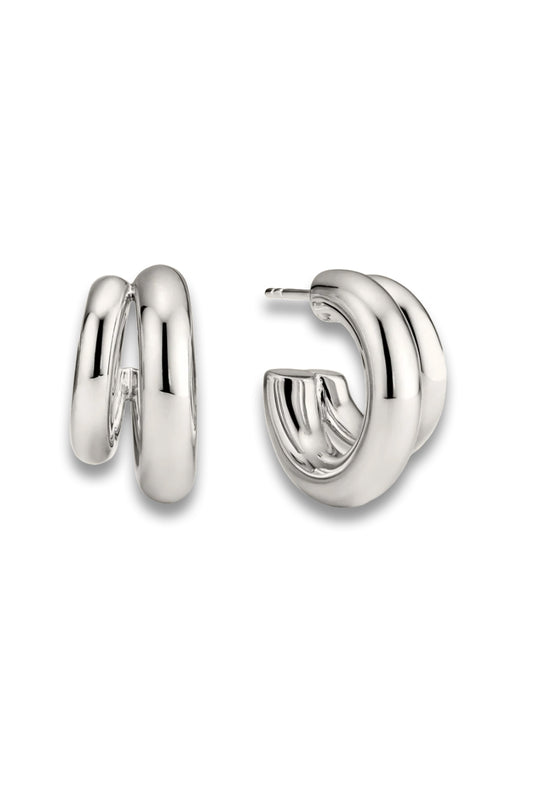 Gemini Double Hoops