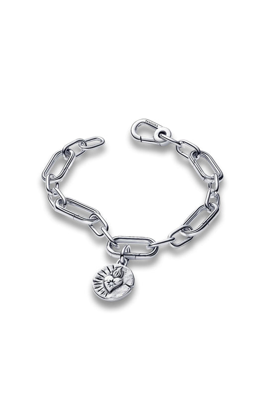Heart Medallion Bracelet Set