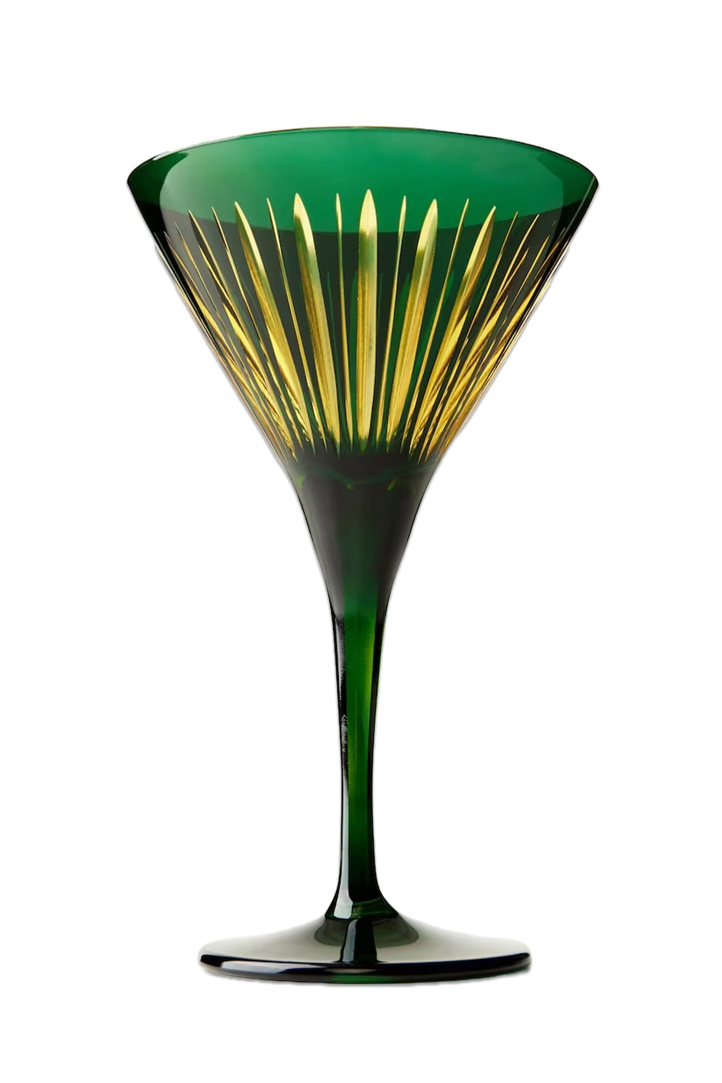 L'Objet Prism set of 4 martini glasses