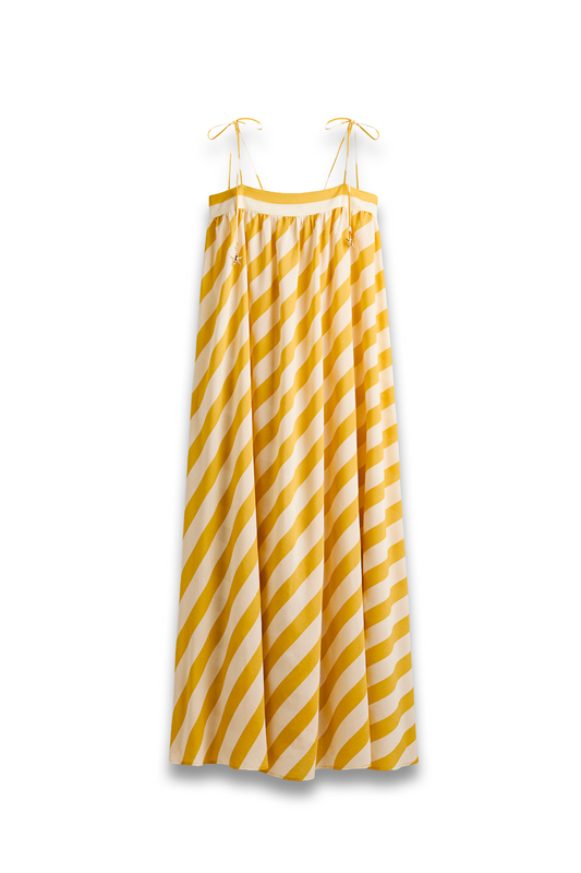 Tie-strap Dress in Yellow