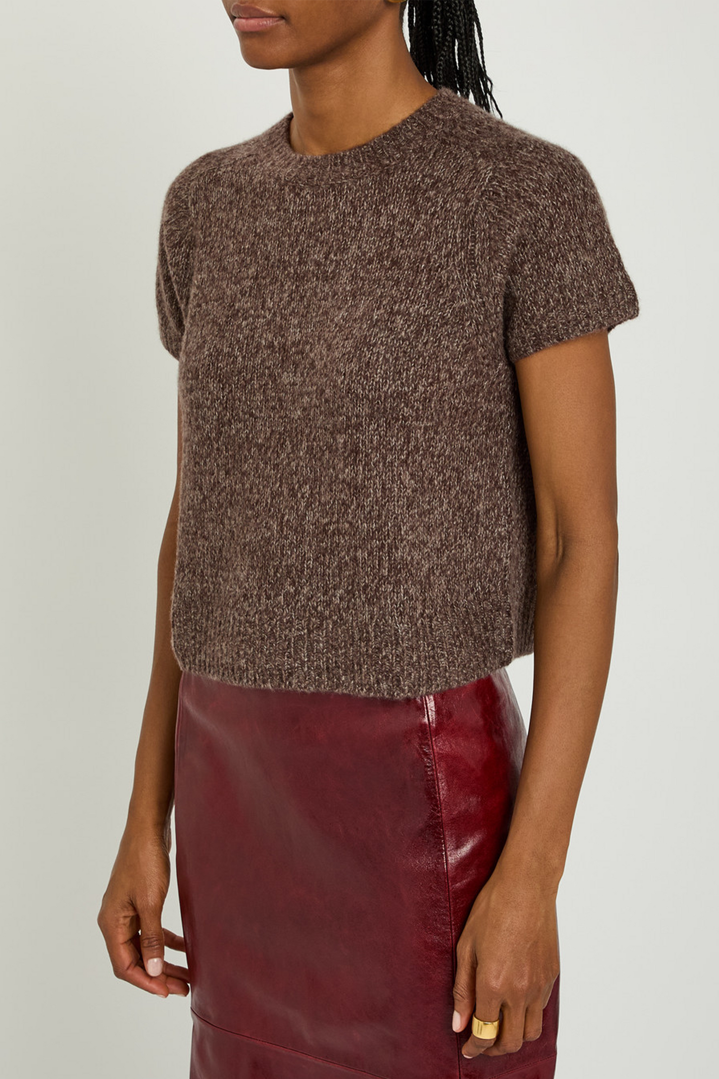 Siona Brushed Cashmere and Silk-blend Top