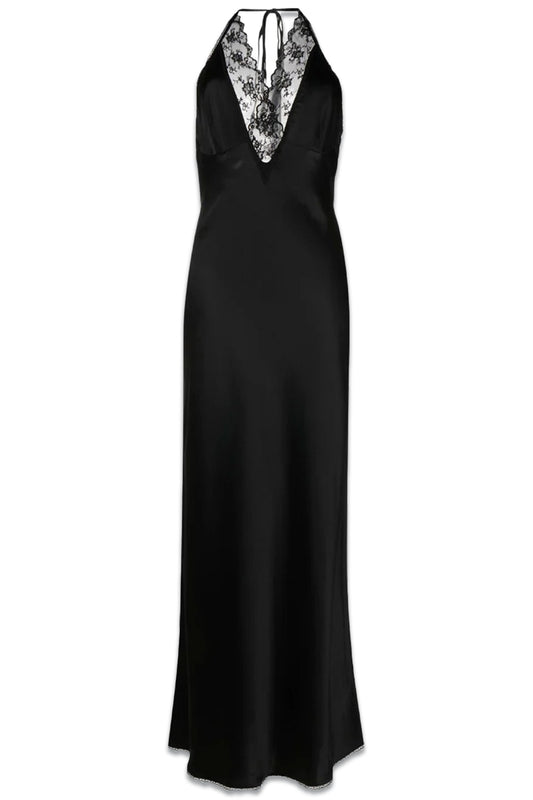 Rent - Aries Lace Trimmed Silk Gown