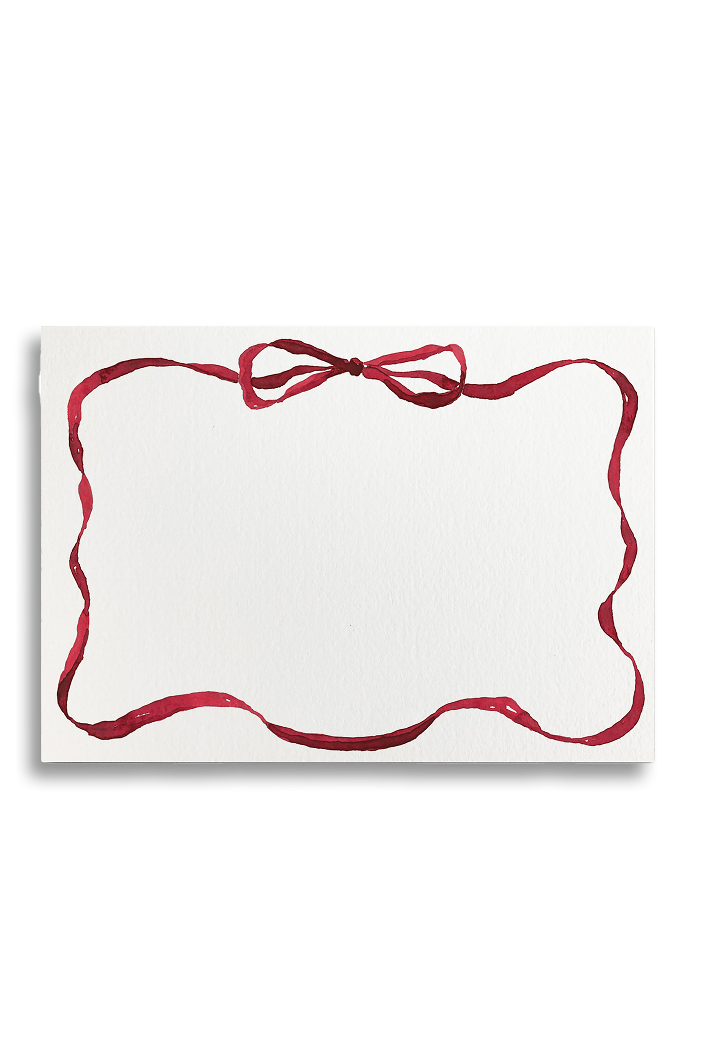 Set-Of-Ten Ribbon-Painted Stationary Cards