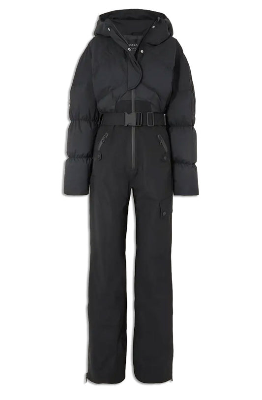 Sommet Hooded Belted Padded Ski Suit