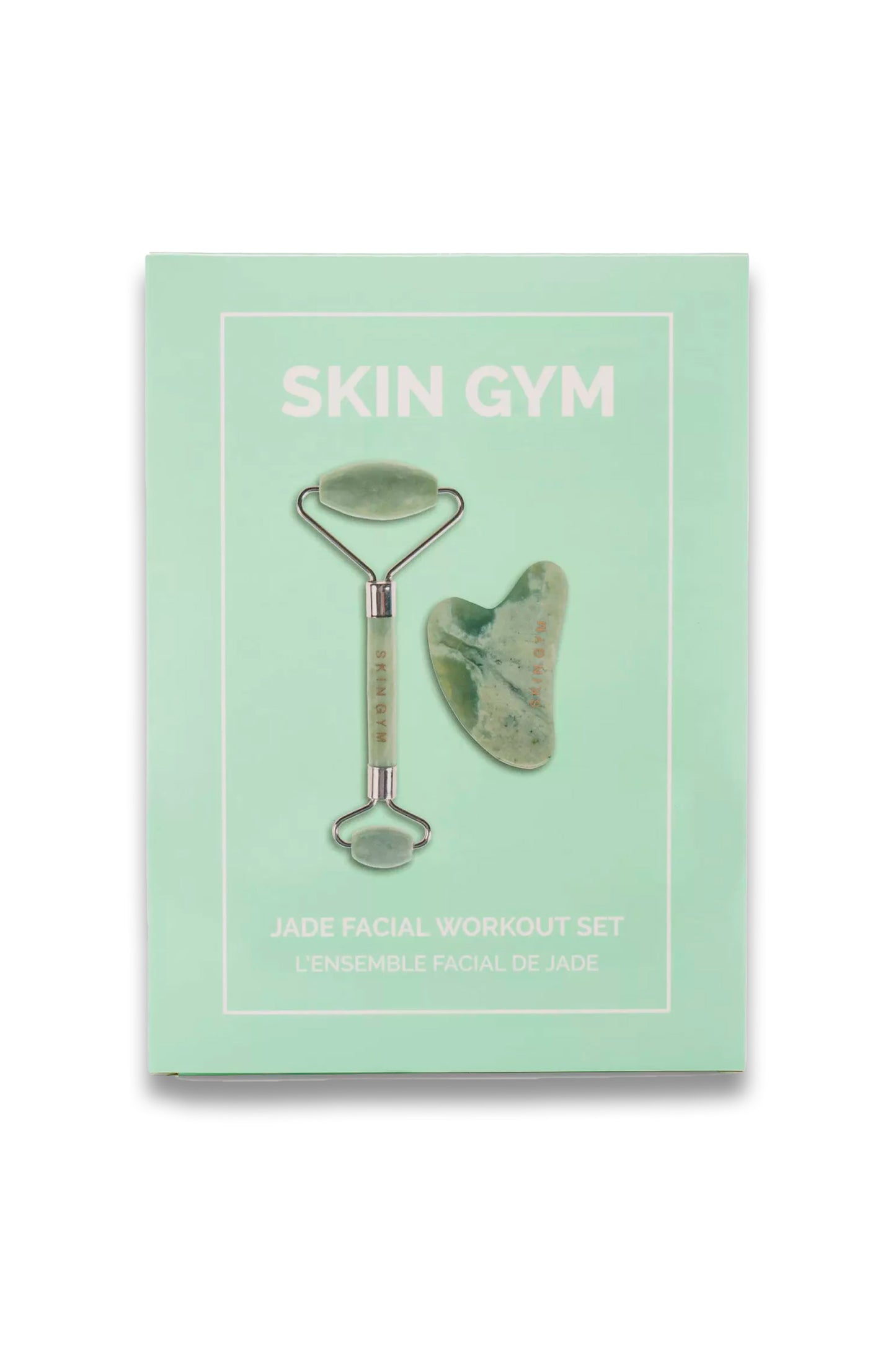 Jade eye roller and face tool set