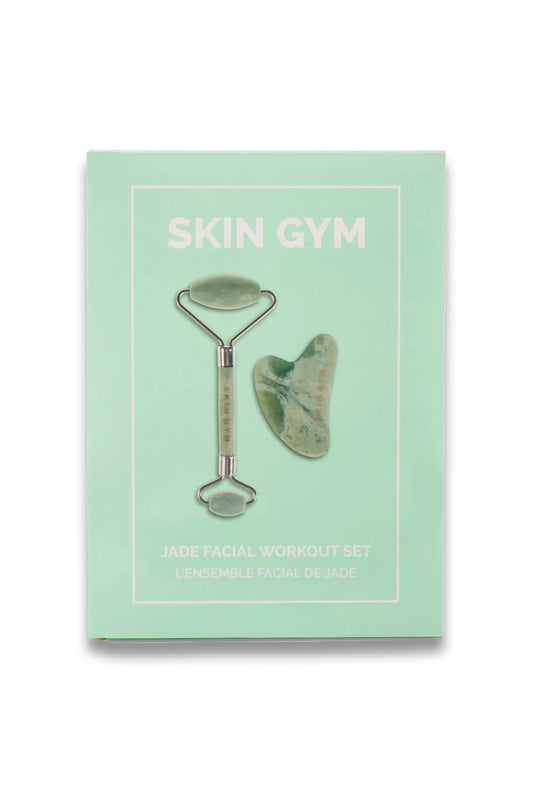 Jade eye roller and face tool set