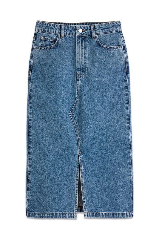 Straight Mid-Length Skirt