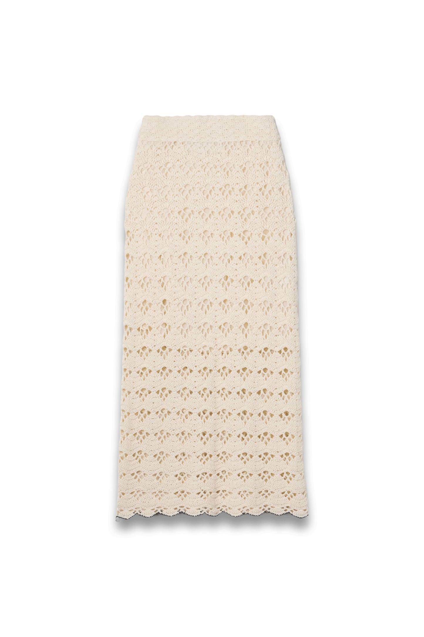 Rhiannon Crocheted Cotton Midi Skirt