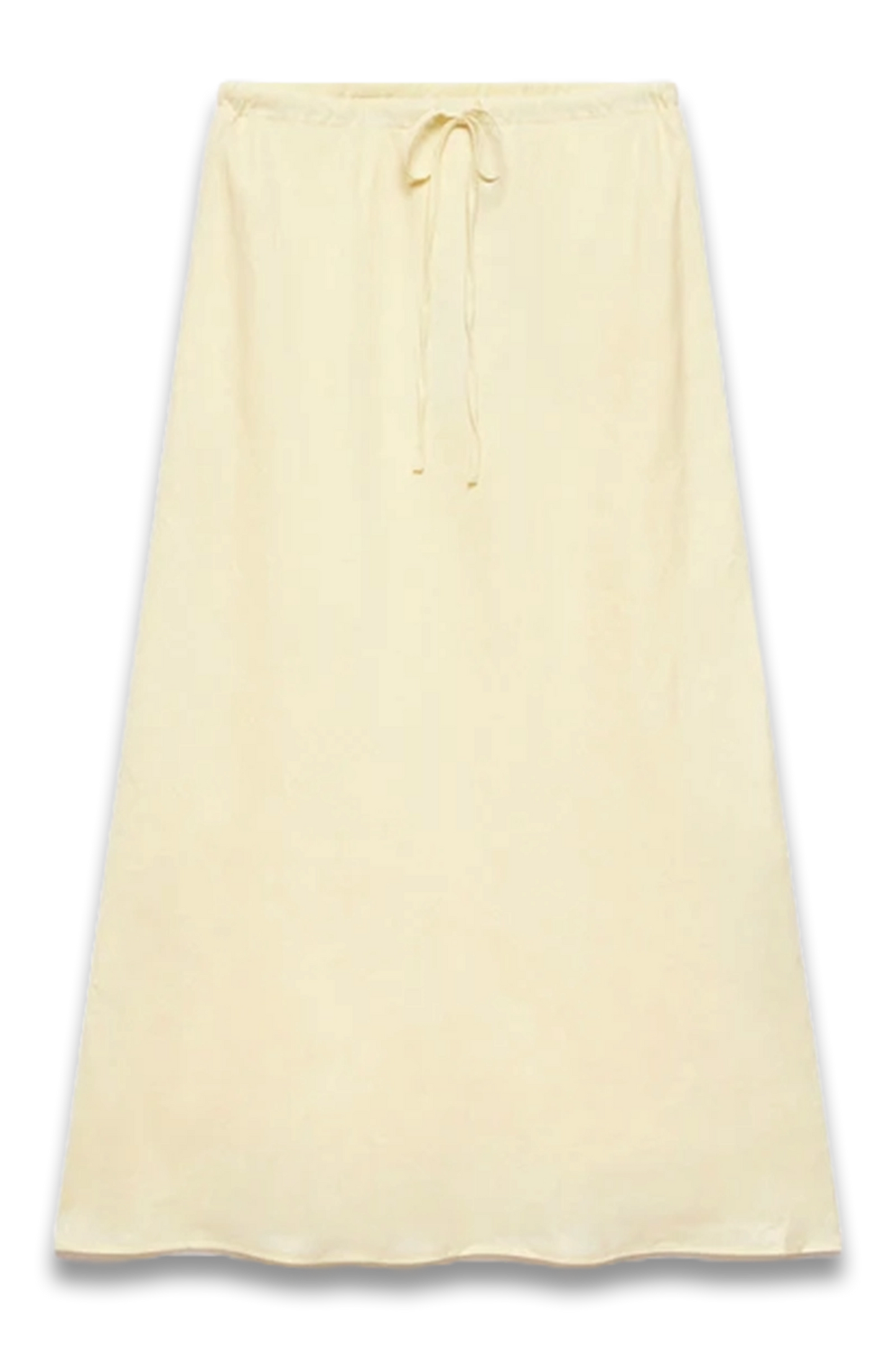 Yellow Linen Maxi Skirt