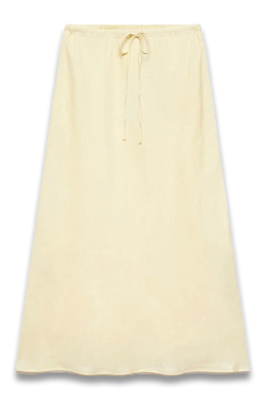 Yellow Linen Maxi Skirt