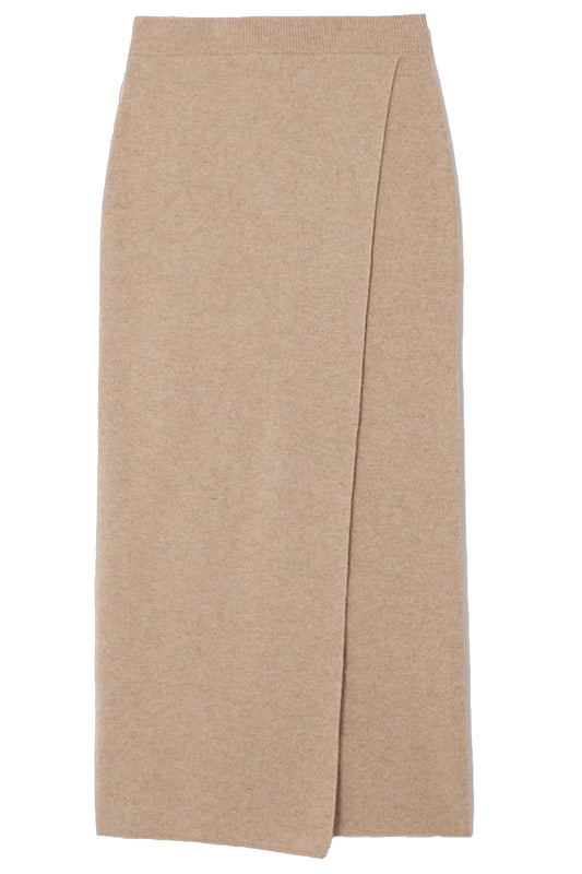 Umbria Wrap-Effect Wool And Cashmere-Blend Midi Skirt