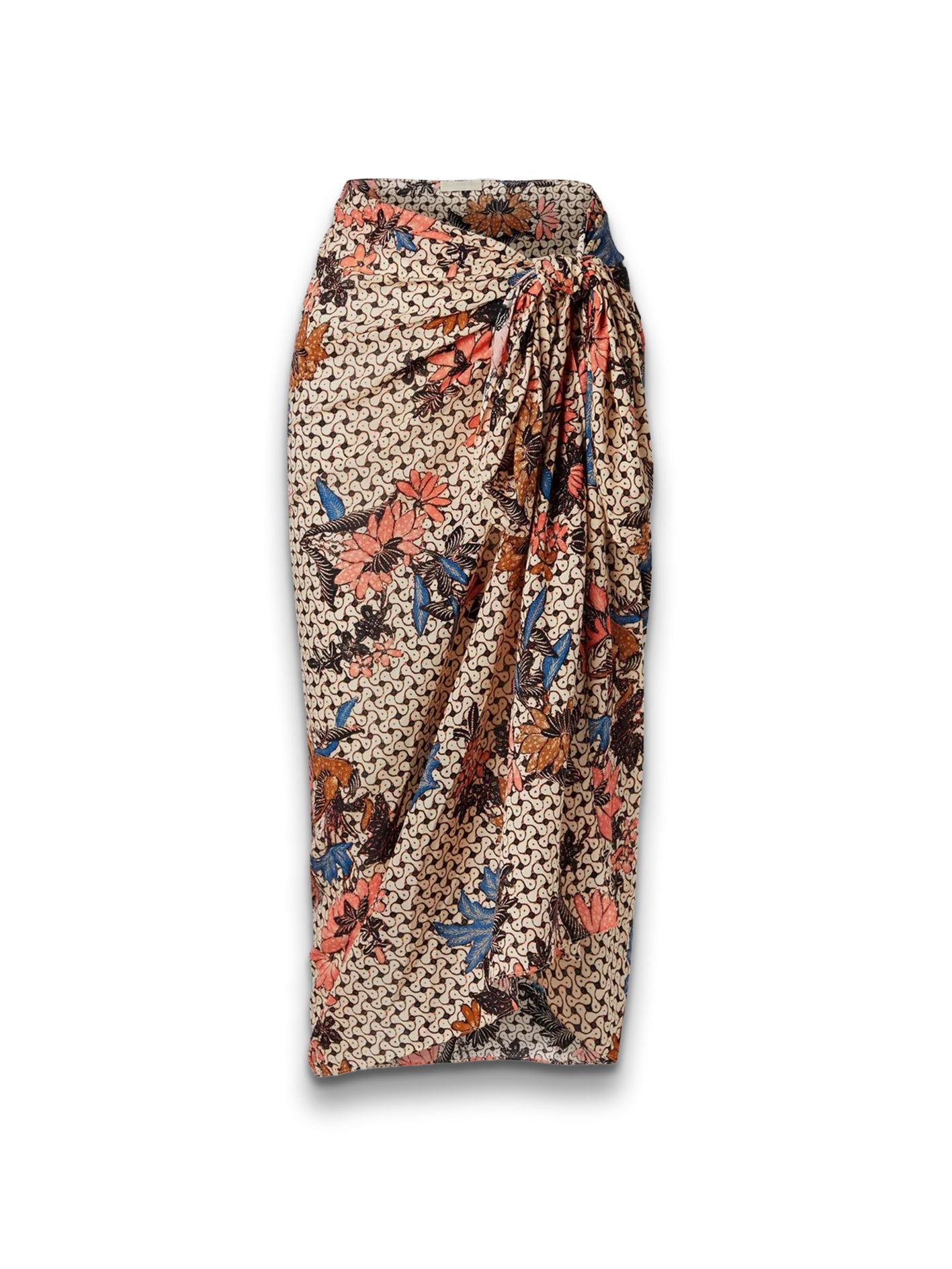 Paz printed cotton-blend voile pareo