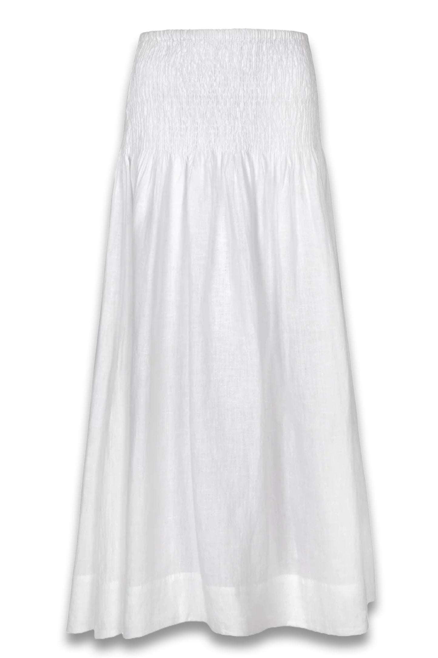 Sula - White Linen Skirt