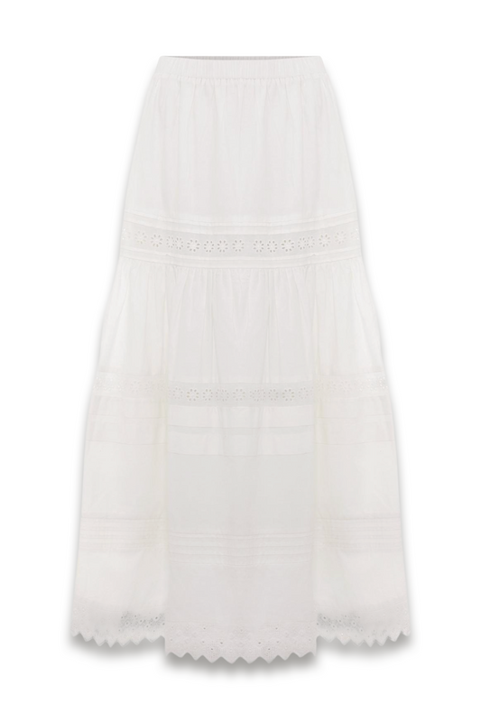 Rosa Tiered Midi Skirt
